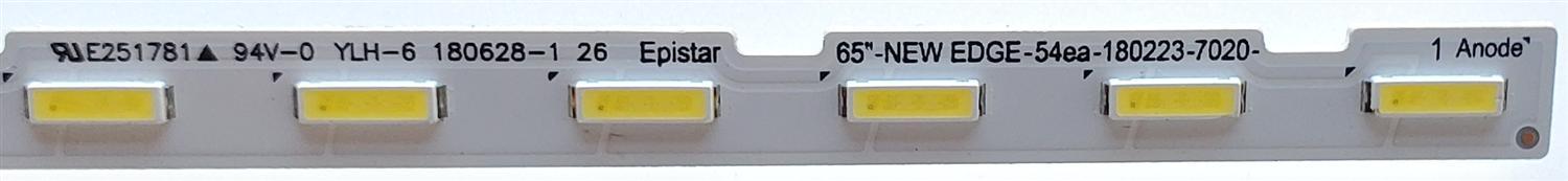 KIT DE LED'S PARA TV SAMSUNG ((2 PIEZAS)) / NUMERO DE PARTE BN96-45635A / 65'' NEW EDGE-54ea-180223-7020 / 65''-NEW EDGE-54ea-180223-7020 / MODELOS UN65RU7300 / UN65NU6070 / UE65NU7170 / UN65RU7100 / UE65NU7102 / UE65NU7140U / MAS MODELOS EN DESCRIPCIÓN - Imagen 3